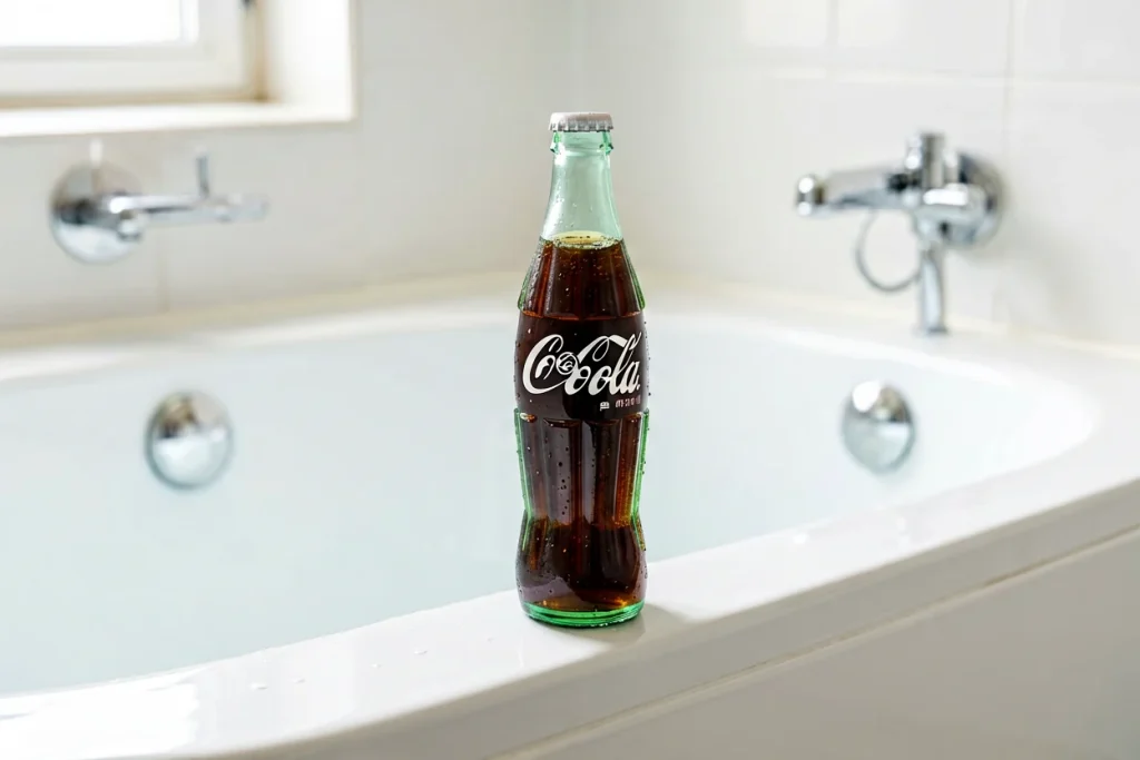 Coca-Cola para limpar a banheira: o truque simples que devolve o branco